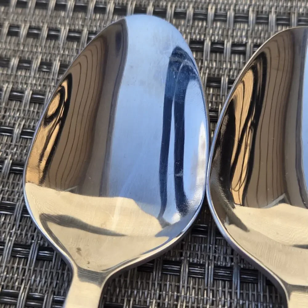 Fiesta Merengue Soup Spoons Flatware Lot of‎ 4 Tangerine Orange Fiestaware